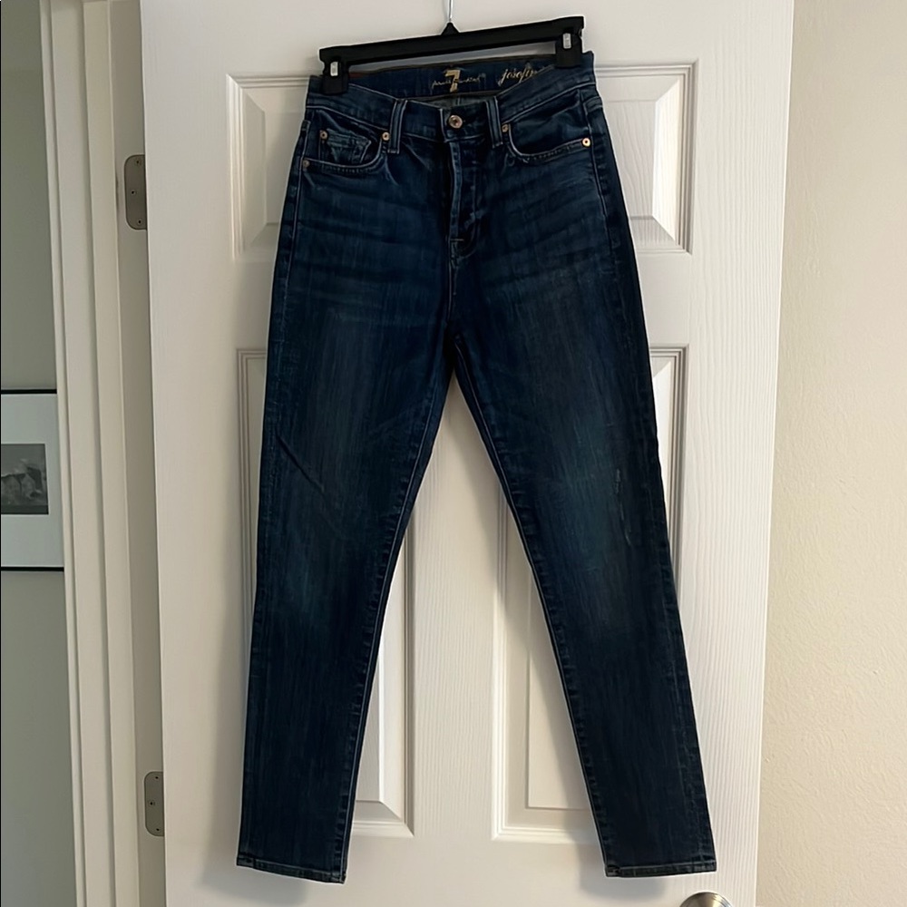 7 For All Mankind Josefina Skinny Boyfriend Size 24